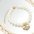 Load image into Gallery viewer, Heart-Pet Pearl Necklace Collar - WizzPaw