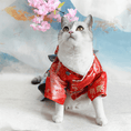 Load image into Gallery viewer, Japanese-Style Pet Kimono - Crane Spring Returns - WizzPaw