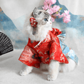 Load image into Gallery viewer, Japanese-Style Pet Kimono - Crane Spring Returns - WizzPaw