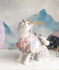 Load image into Gallery viewer, Japanese-Style Pet Kimono - Floral Drum-blue - WizzPaw