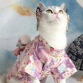 Load image into Gallery viewer, Japanese-Style Pet Kimono - Floral Drum-purple - WizzPaw