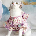 Load image into Gallery viewer, Japanese-Style Pet Kimono - Floral Drum-purple - WizzPaw
