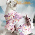 Load image into Gallery viewer, Japanese-Style Pet Kimono - Floral Drum-purple - WizzPaw