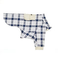Load image into Gallery viewer, Pet Blue and White Plaid Outfit - WizzPaw