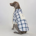 Load image into Gallery viewer, Pet Blue and White Plaid Outfit - WizzPaw