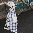 Load image into Gallery viewer, Pet Blue and White Plaid Outfit - WizzPaw