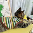 Load image into Gallery viewer, Pet Embroidered Colorful Striped Vest - WizzPaw