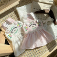 Load image into Gallery viewer, Pet Embroidered Strap Dress - WizzPaw