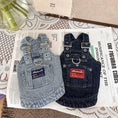Load image into Gallery viewer, Pet Retro Denim Overalls - WizzPaw