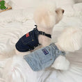 Load image into Gallery viewer, Pet Retro Denim Overalls - WizzPaw