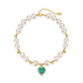 Load image into Gallery viewer, Sissi's Heart-Pet Pearl Necklace Collar - WizzPaw