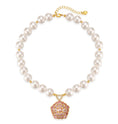 Load image into Gallery viewer, Viennese Waltz-Pet Pearl Necklace Collar - WizzPaw