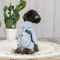 Load image into Gallery viewer, Waterproof Hooded Four-Legged Dog Raincoat with Reflective Details - WizzPaw
