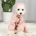 Load image into Gallery viewer, Waterproof Hooded Four-Legged Dog Raincoat with Reflective Details - WizzPaw