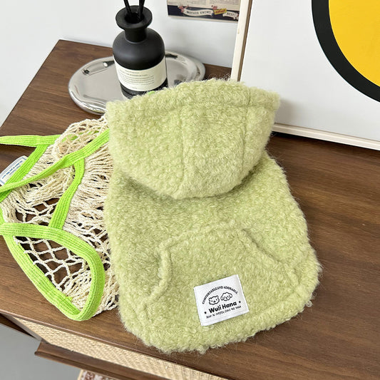 Pet Plush Hooded Jacket