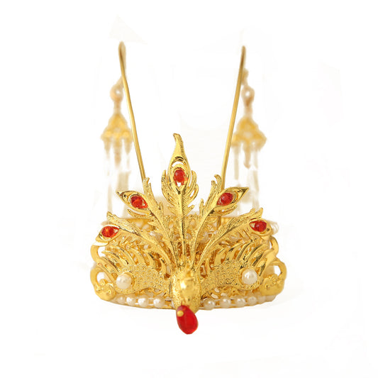 Chinese-style Pet Phoenix Crown