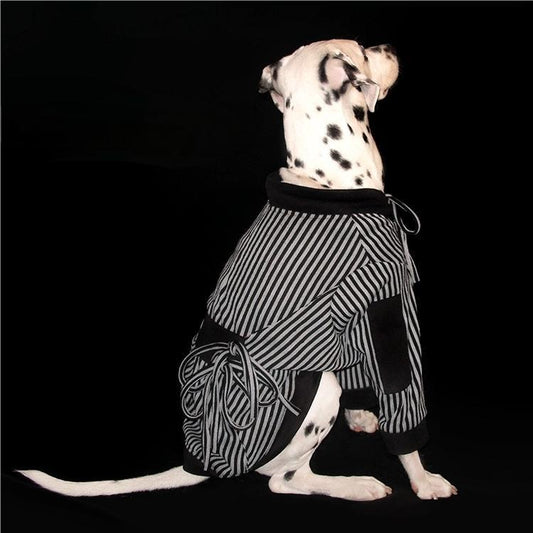 Pet Warm Striped Robe