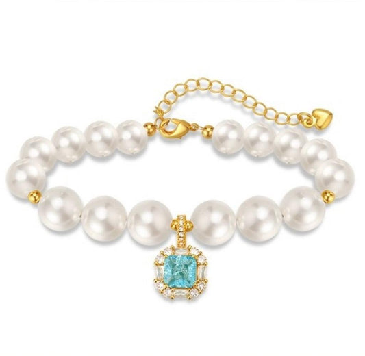 Ocean Star-Pet Pearl Necklace Collar - WizzPaw