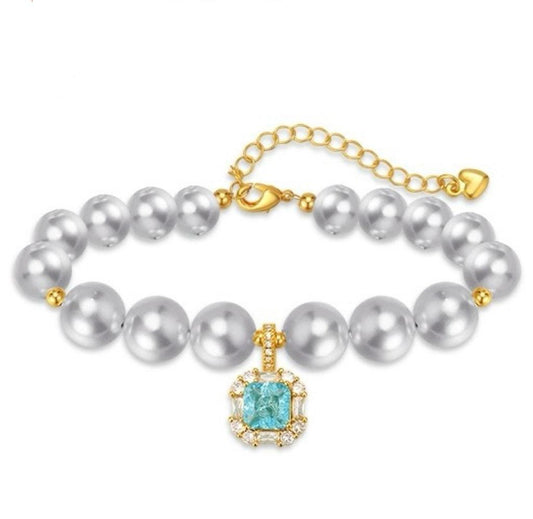 Ocean Star-Pet Pearl Necklace Collar - WizzPaw