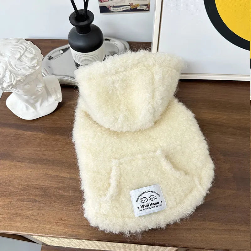 Pet Plush Hooded Jacket - WizzPaw