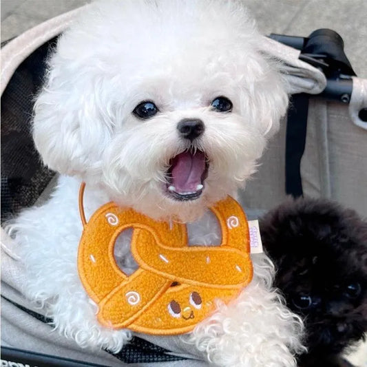 Pet Pretzel Bandana-Orange - WizzPaw