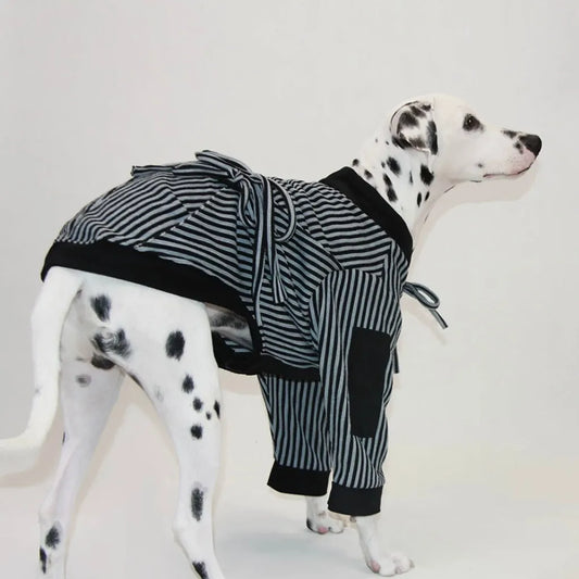 Pet Warm Striped Robe - WizzPaw