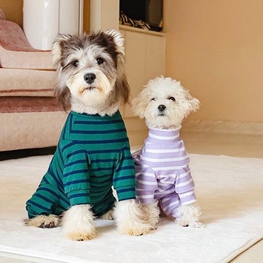 Striped loungewear for dogs - WizzPaw