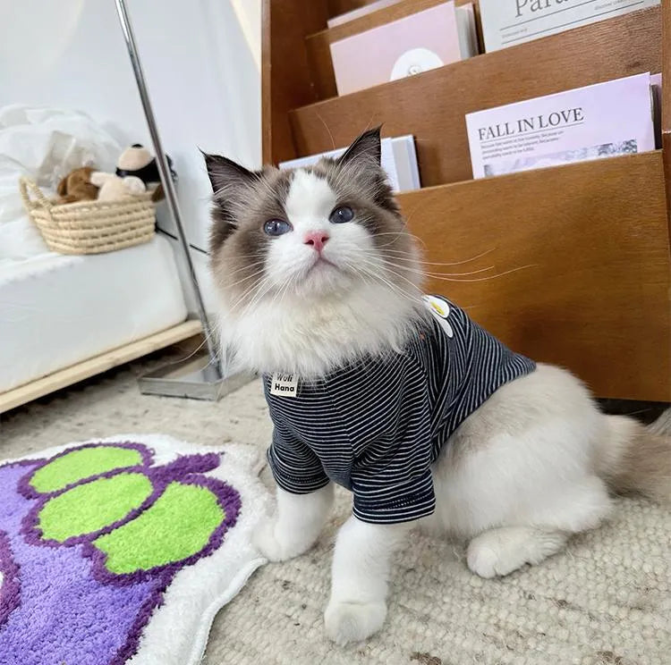 Striped Pet T-Shirt - WizzPaw