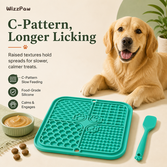 Calming Lick Mat C-Pattern - Longer Licking