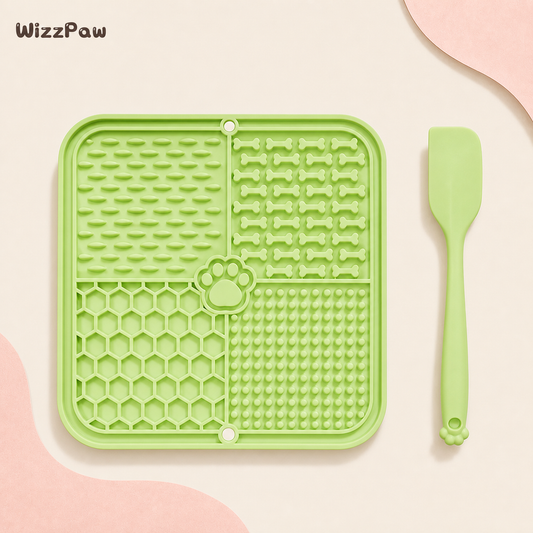 Calming Lick Mat C-Pattern - Light Green