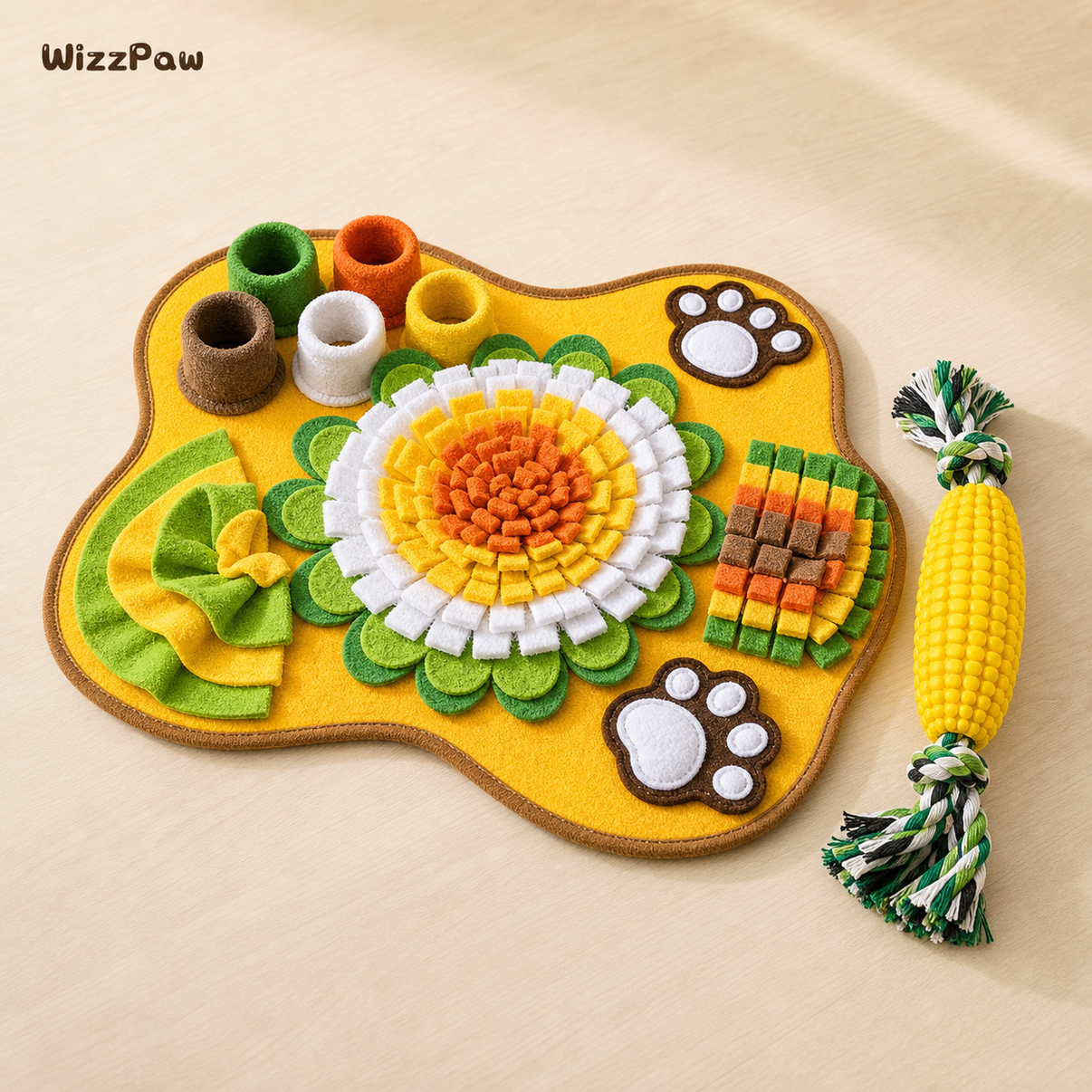 Snuffle Mat - Corn Rope Set