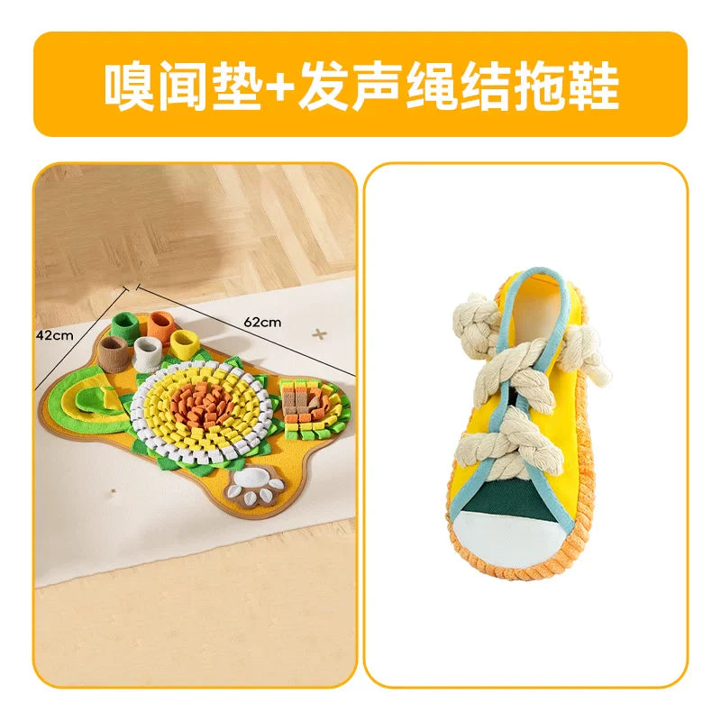 Snuffle mat with rope slipper set original supplier image