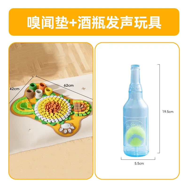 Snuffle mat with sound bottle set original supplier image